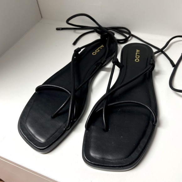 Strappy Flat Sandals - Picture 2 of 5